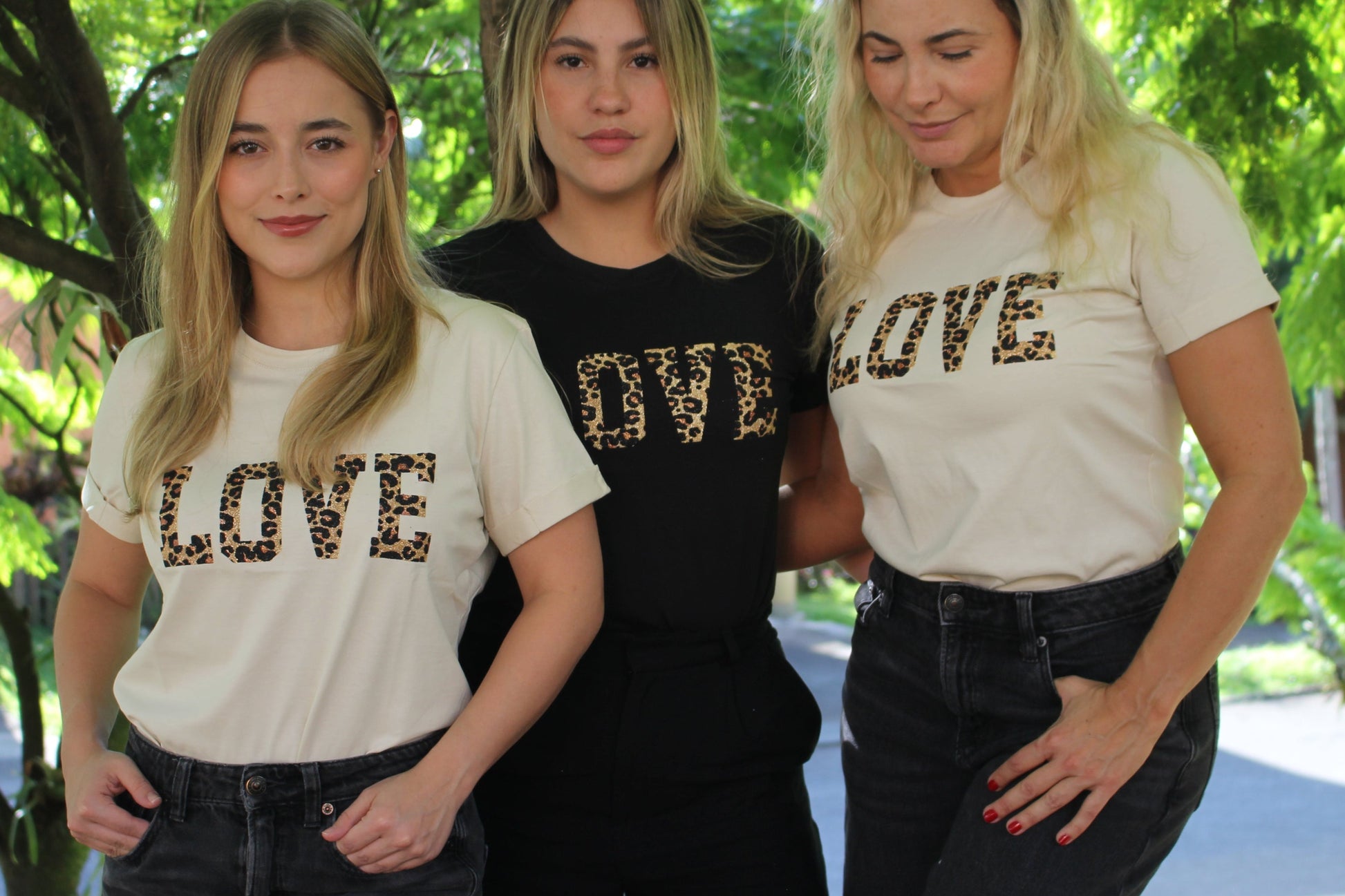 T-Shirt LOVE Animal Print